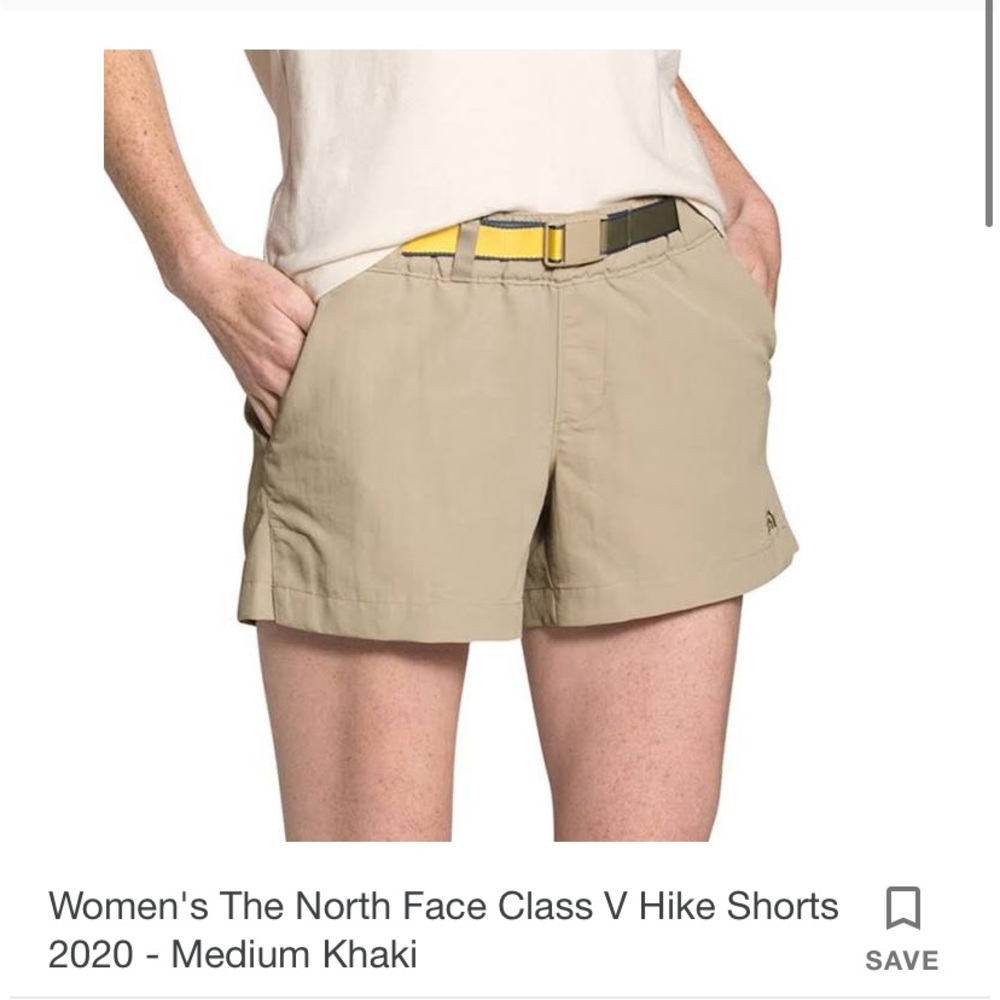 The North Face Women’s Class V Hike UPF Shorts Windbreaker Shorts W/ Belt Sz XS